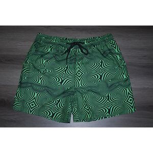 Iheartraves rave/festival shorts for guys size large green/black